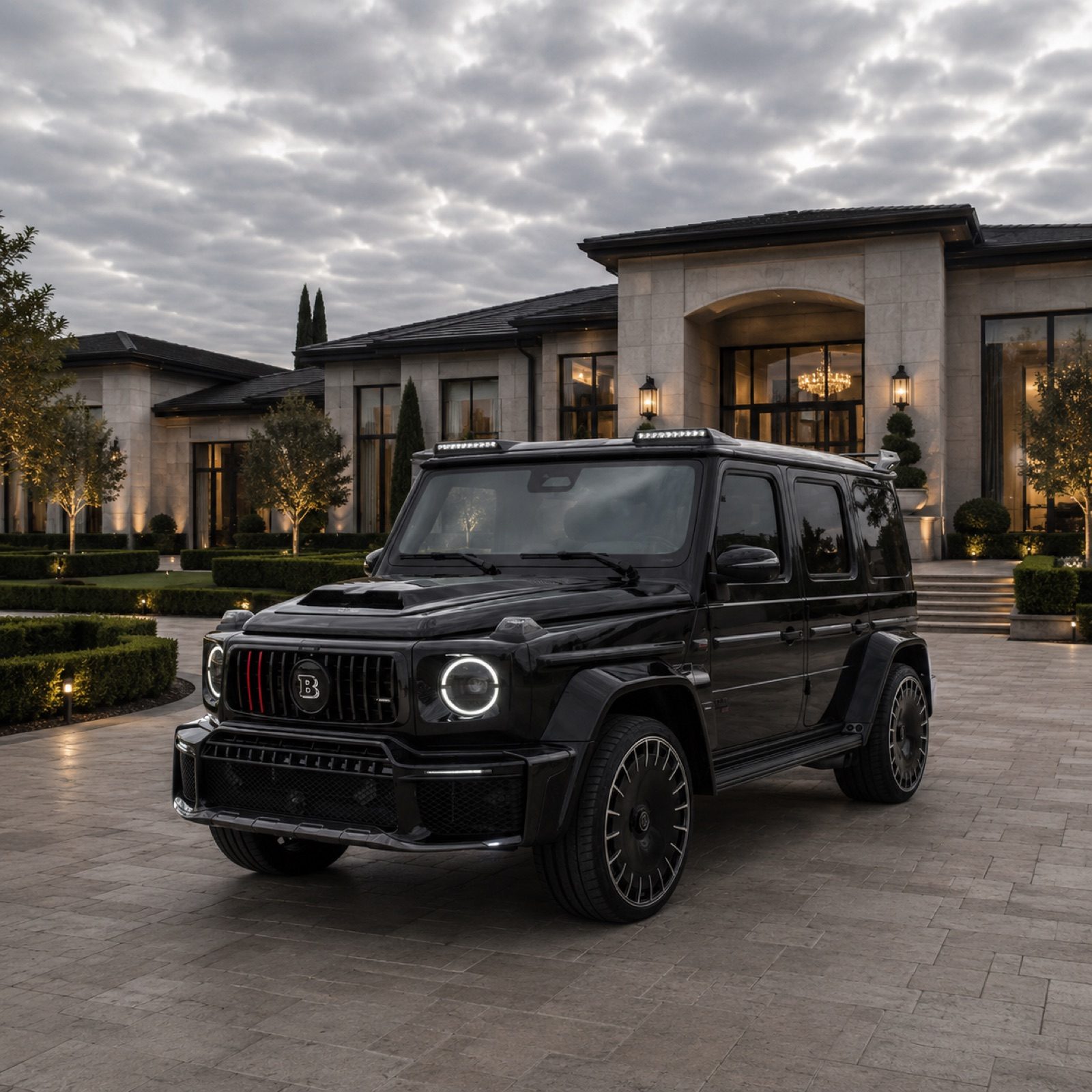 Black Mercedes-Benz Brabus 800 G-Wagon rental Orange County First Class Exotics