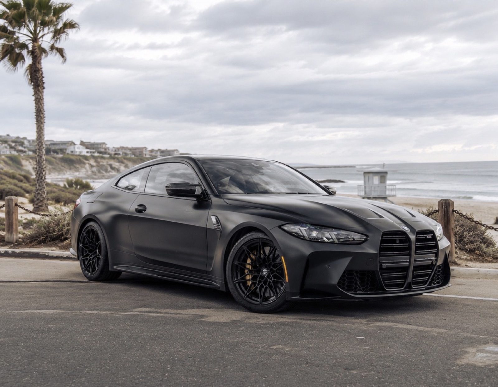 BMW M4 Competition xDrive black rental Orange County exotic car rental First Class Exotics