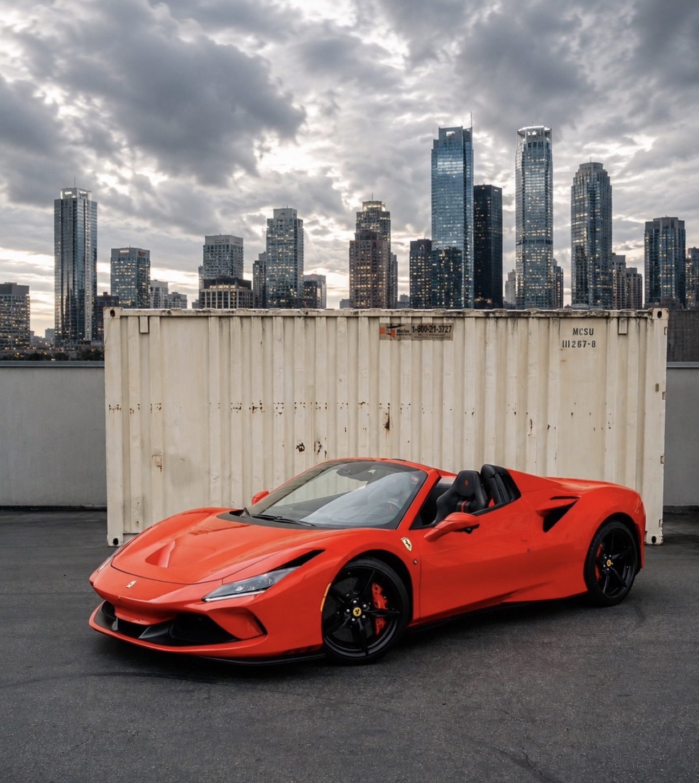 Ferrari F8 Spider red rental Orange County exotic car rental First Class Exotics