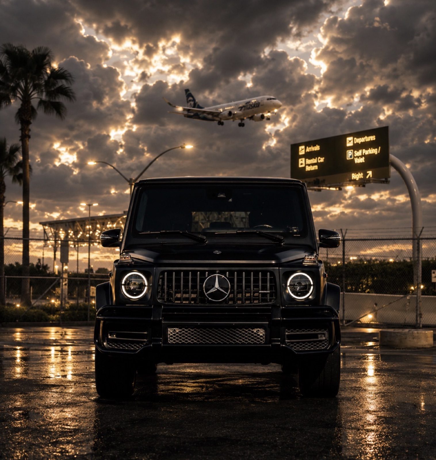 Mercedes-AMG G63 black rental Orange County luxury car rental First Class Exotics