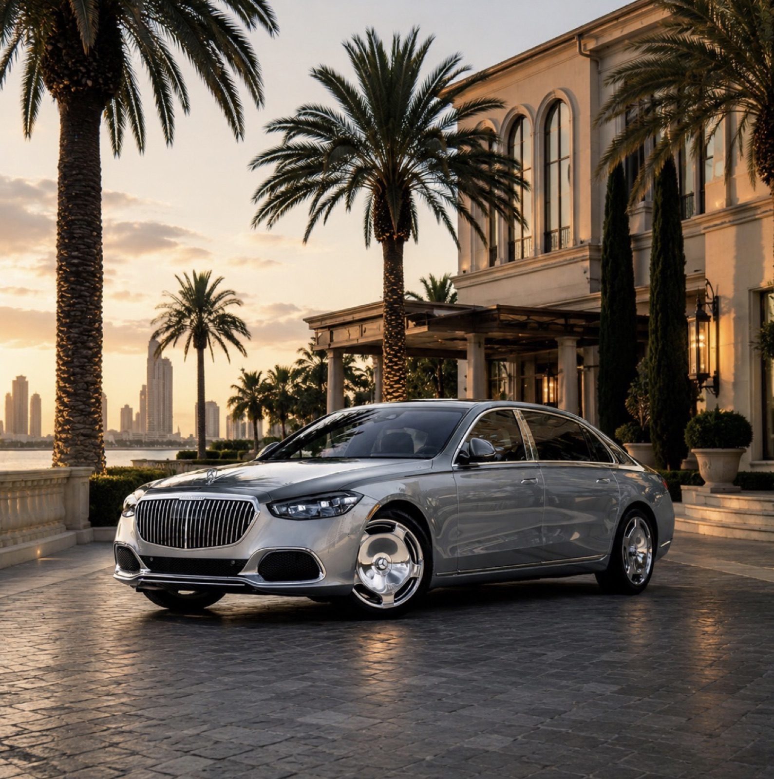 Mercedes-Maybach S580 luxury rental Orange County First Class Exotics