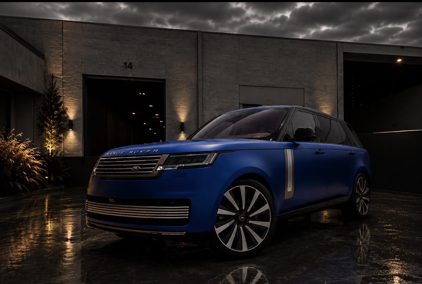Range Rover SV LWB blue rental Orange County luxury car rental First Class Exotics